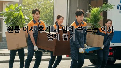 원룸 이사 후기: 내 맘에 쏙 드는 이사 업체 찾기!